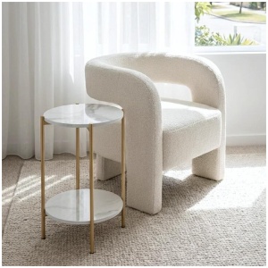 Interior Ave - Alba Gold Side Table