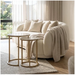 Interior Ave - Diva Gold Nested Side Table Set