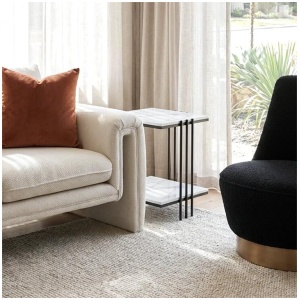 Interior Ave - Milano Black Square Side Table