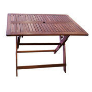 Isle Outdoor Folding Dining Table Brown