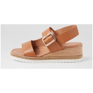 Isling Dark Tan Leather Sandals