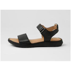 Josephines D Black Leather Sandals