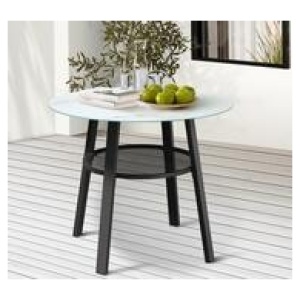 Kahuna Outdoor Dining Table Black 4 Seater