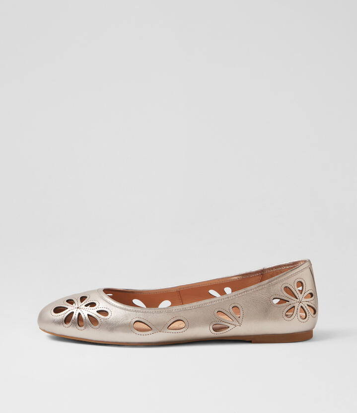 Kappar Platino Leather Flat Shoes