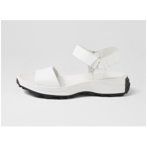 Kela White Leather Sandals
