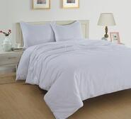 Lane Linen Double Quilt Cover Set White