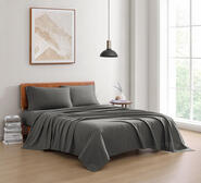 Lane Organic Washed Cotton King Sheet Set Grey
