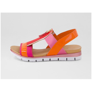 Lemper Fuchsia Orange Multi Sandals