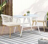 Lilliana 2 Seater Outdoor Dining Set White