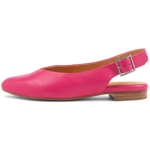 Lisa W Fuchsia Leather Flat Shoes