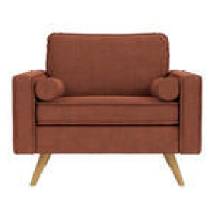 Lisbon Armchair Brown 1 Seater