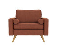 Lisbon Armchair Brown 1 Seater