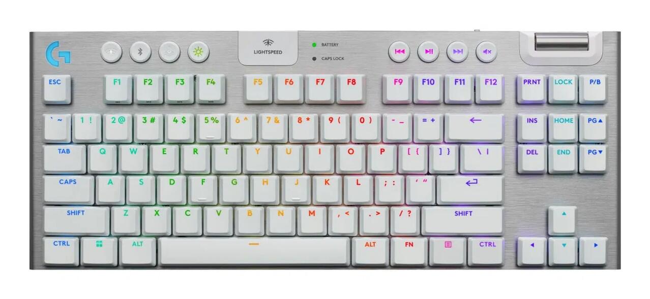 Logitech G915 X Lightspeed TKL Wireless Gaming Keyboard - White English Tactile
