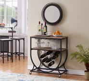 Lombardy Wine Rack Brown