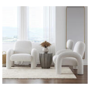Louve Armchair White