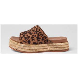 Lulu Leopard Microsuede Sandals