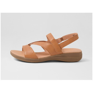 Majesti Dark Tan Leather Sandals
