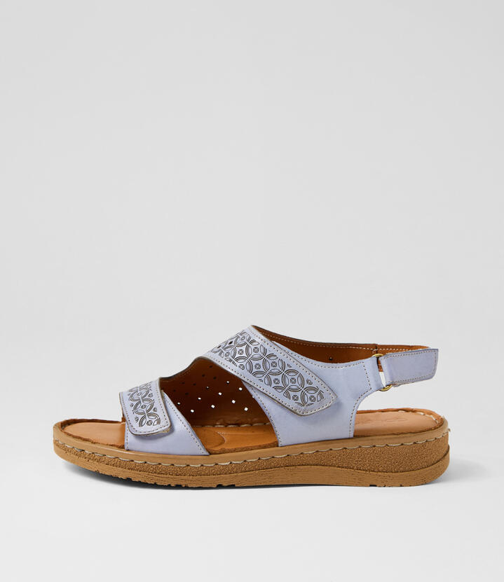 Martha Sky Leather Sandals