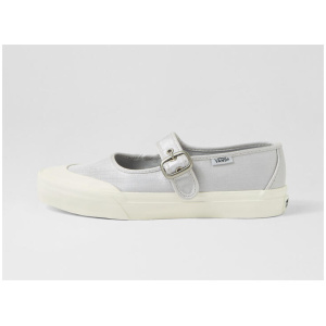 Mary Jane W Satin Silver Sneakers
