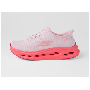 Max Cushioning Glide Step Light Pink Fabric Sneakers