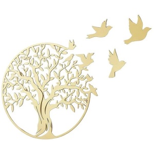 Metal Tree of Life Wall Art 7 Flying Birds Wall Sculpture