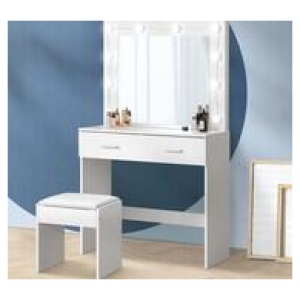 Millicent Dressing Table Set White