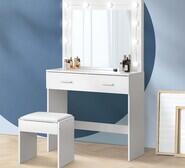 Millicent Dressing Table Set White