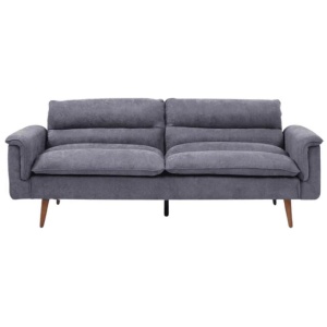 Modern Designer Velvet Fabric 3-Seater Sofa Bed Lounge Couch - Blue