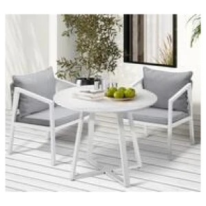 Moira 2 Seater Outdoor Dining Set Grey