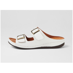 Nardi White Leather Sandals