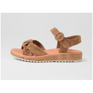Ohiosy Light Choc Almond Suede Sandals