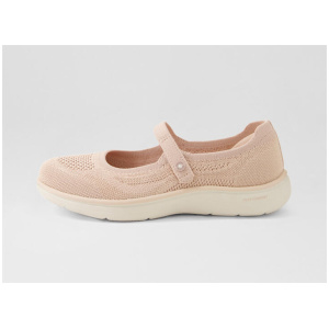 On The Go Flex Radiant Sp Blush Fabric Flat Shoes