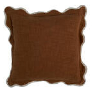 Ophelia Square Cushion Brown