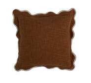 Ophelia Square Cushion Brown