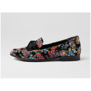 Owain Xf Black Winter Garden Suede Flat Shoes