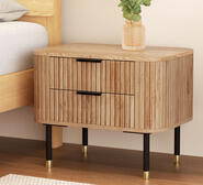 Pams Bedside Table Wood Medium