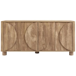 Pico Woodgrain Buffet Unit Sideboard Storage cabinet 4-Doors Oak