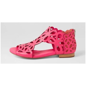 Pietro Hot Pink Leather Sandals