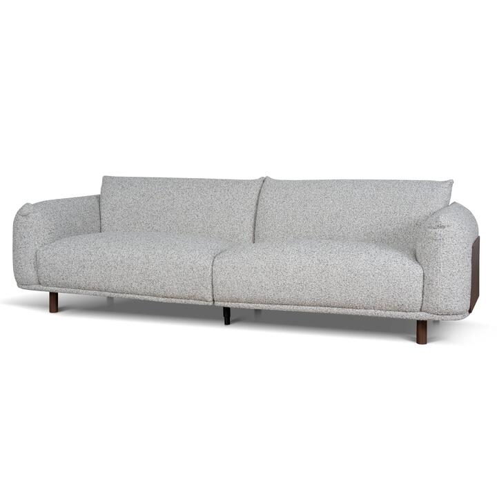 Prisha 3 Seater Sofa - Noah Silver Lining by Interior Secrets - AfterPay Available