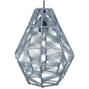 Rattan Hanging Pendant Lamp Light - Grey