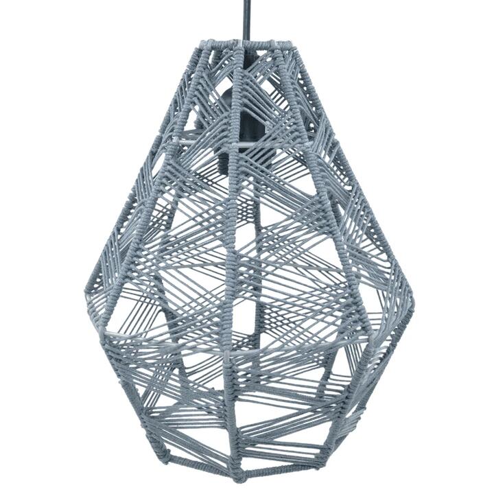 Rattan Hanging Pendant Lamp Light - Grey