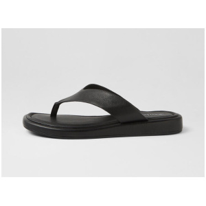 Restor Black Leather Sandals