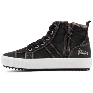Rev Black Smoked Canvas Sneakers