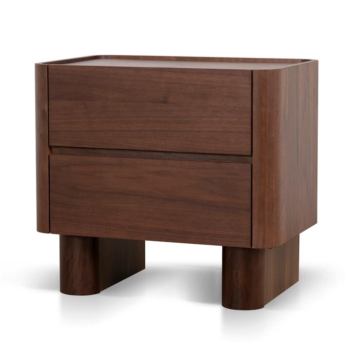 Rilano Bedside Table - Walnut by Interior Secrets - AfterPay Available