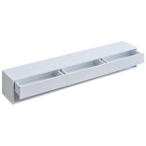 Rowan Open Shelf Wall Mount Floating Entertainment Unit TV stand 3-Drawers 180cm White