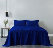 Royal Comfort Double Vintage Cotton Sheet Set Blue
