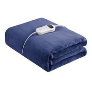 Royal Comfort Electric Throw Blanket Blue