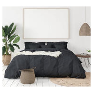 Royal Comfort Queen 1000Tc Bamboo Cotton Quilt Cover Set Grey