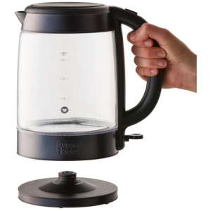 Russell Hobbs Brooklyn Glass Kettle Black