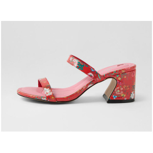 Sashay Red Botanic Patent Synthetic Sandals